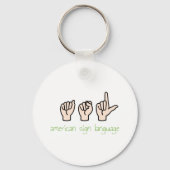 American Sign Language キーホルダー (正面)