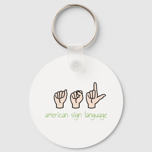 American Sign Language キーホルダー (正面)