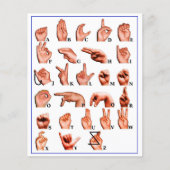 American Sign Language Alphabet, 学 Asl チラシ (正面)