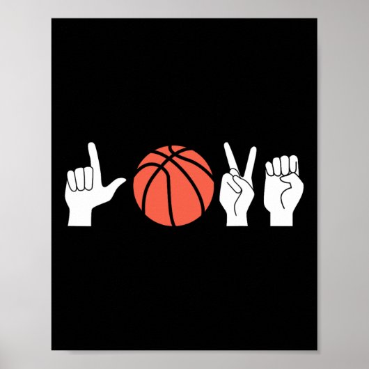 American Sign Language Asl Deaf Sketll  ポスター (正面)