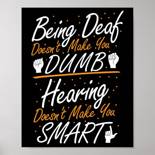 American Sign Language Awareness - Asl Deaf Pride  ポスター (正面)