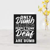 American Sign Language Deaf Awareness 19  カード (黄色い花)