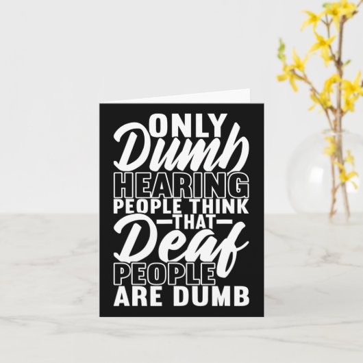 American Sign Language Deaf Awareness 19  カード (黄色い花)