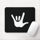 American Sign Language Love Asl Deaf Awareness  マウスパッド (マウス)