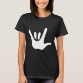 American Sign Language Love Asl Deaf Awareness Tシャツ (正面)
