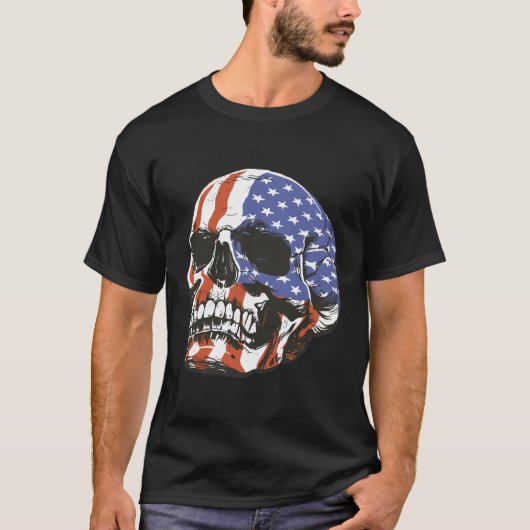 american skull tシャツ (正面)
