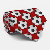 American Soccer or Association Football Ball Tie ネクタイ (ロール)