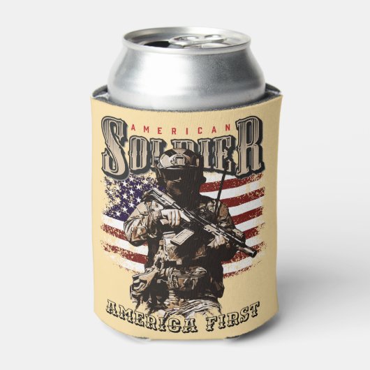 American Soldier Can Cooler 缶クーラー (缶正面)