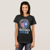 American Somali Flag Heart from Somalia Patriot Tシャツ (正面フル)