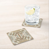 American Southwest Desert Colors Inspired Artwork スクエアペーパーコースター (インサイチュ)