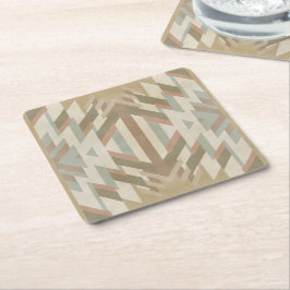 American Southwest Desert Colors Inspired Artwork スクエアペーパーコースター