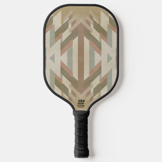 American Southwest Desert Colors Inspired Artwork ピックルボールラケット (正面)