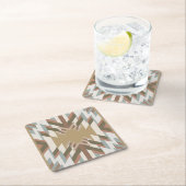 American Southwest Desert Colors Inspired Design スクエアペーパーコースター (インサイチュ)