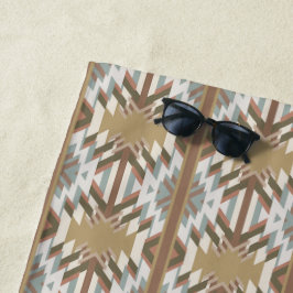 American Southwest Desert Colors Inspired Design ビーチタオル