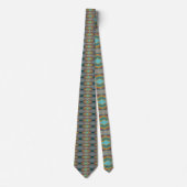 American Southwest Patterned Art And Earthy Colors ネクタイ (正面)