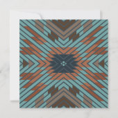 American Southwest Tribal Patterned Art And Colors カード (正面)