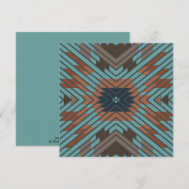 American Southwest Tribal Patterned Art And Colors カード
