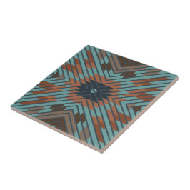 American Southwest Tribal Patterned Art And Colors タイル