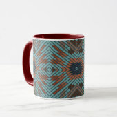 American Southwest Tribal Patterned Art And Colors マグカップ (正面左)