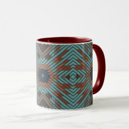 American Southwest Tribal Patterned Art And Colors マグカップ