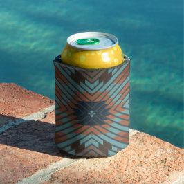 American Southwest Tribal Patterned Art And Colors 缶クーラー