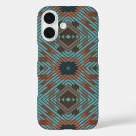 American Southwest Tribal Patterned Art And Colors iPhone 16ケース