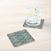 American Southwestern Patterned Art And Colors スクエアペーパーコースター (インサイチュ)