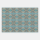 American Southwestern Patterned Art And Colors ラッピングペーパーシート (正面3)