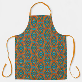 American Southwestern Style Pattern And Colors Art エプロン