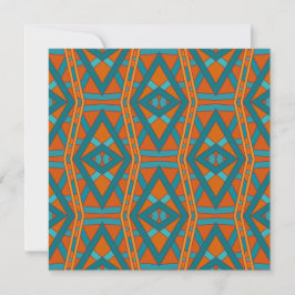 American Southwestern Style Pattern And Colors Art カード