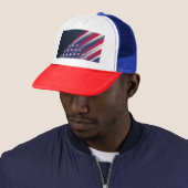 American Spirit Trucker Hat – Red, White & Blue Bo キャップ (インサイチュ)