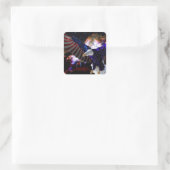 American Spirit TV - USA Eagle Sticker スクエアシール (バッグ)