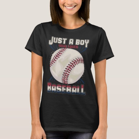 American Sport Fan Baseball  Boys Batter Baseball Tシャツ (正面)