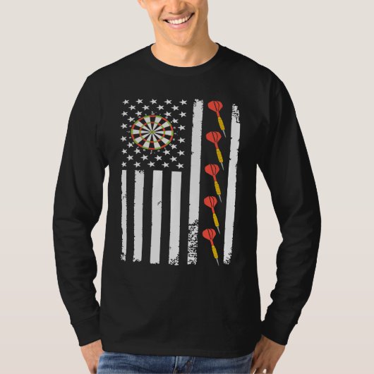 American Sports Darts Flag Athletic Throwing Game  Tシャツ (正面)