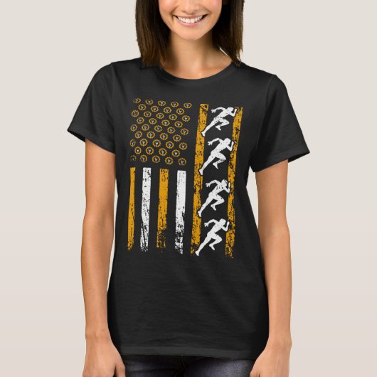 American Sports Flag Construction Track And Field Tシャツ (正面)