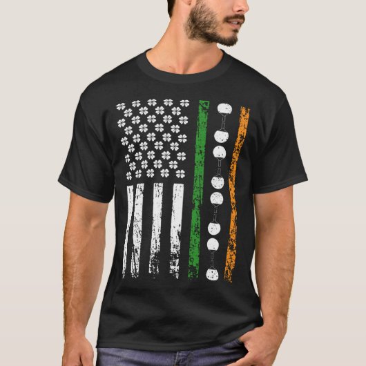 American Sports Flag St Patrick s Day Table Tennis Tシャツ (正面)