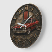 American SS Muscle Car ラージ壁時計 (傾斜)