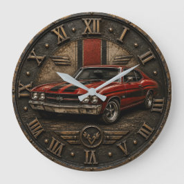 American SS Muscle Car ラージ壁時計