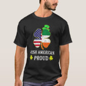 American St Patricks Day Lucky Charmer Irish Proud Tシャツ (正面)
