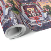 American Staffordshire Dog Valentine's Day ラッピングペーパー (ロールコーナー)