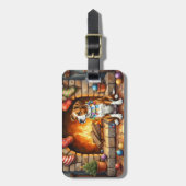 American Staffordshire Terrier Christmas Lights ラゲッジタグ (正面縦)