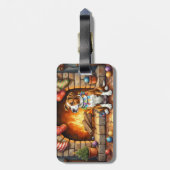 American Staffordshire Terrier Christmas Lights ラゲッジタグ (裏面縦)