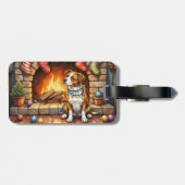 American Staffordshire Terrier Christmas Lights ラゲッジタグ (裏面横)