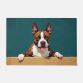 American Staffordshire Terrier Doormat Art ドアマット (正面)