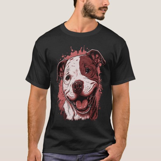 American Staffordshire Terrier Tシャツ (正面)