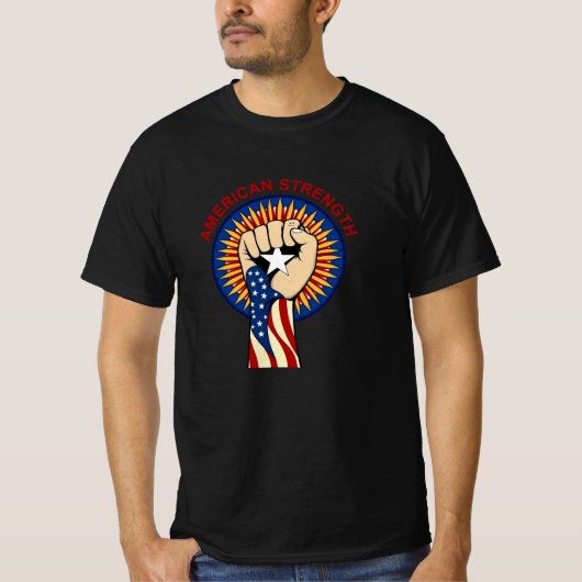 American Strength – United We Stand Fist T-Shirt Tシャツ (正面)
