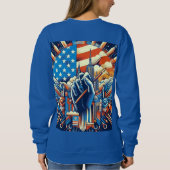 American Style Hoodie – USA Trendy Everyday Wear スウェットシャツ (裏面)