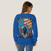 American Style Hoodie – USA Trendy Everyday Wear スウェットシャツ (裏面フル)