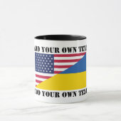 American support towards Ukraine Throw Pillow マグカップ (中央)