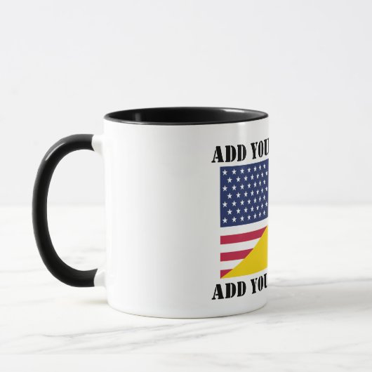 American support towards Ukraine Throw Pillow マグカップ (左)